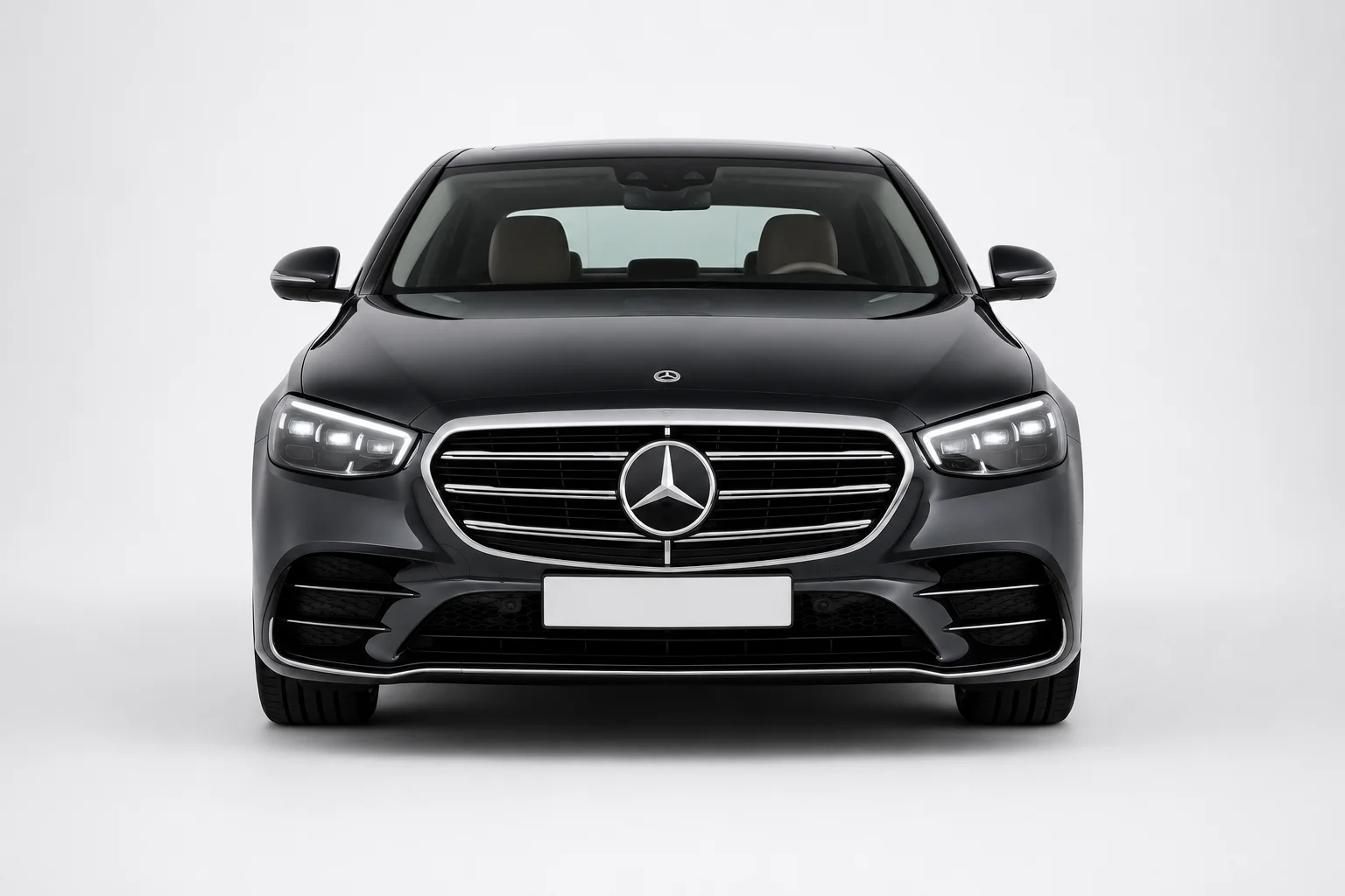 Executive Car Front View - Airport transfer vehicle Surrey